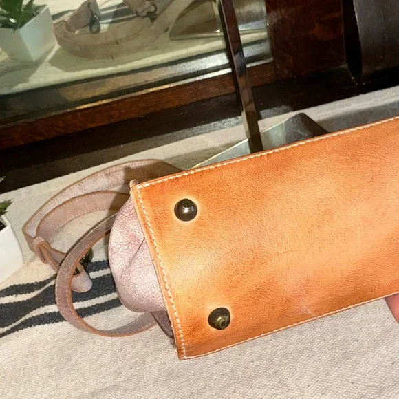 NWOT Bed Stu Leather Nataly Tan Rustic Nectar Lux Crossbody Handbag Retail $285 - Picture 11 of 14